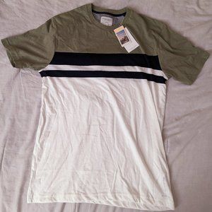 Denim & Flower Ricky Singh Mens S Green White T-Shirt